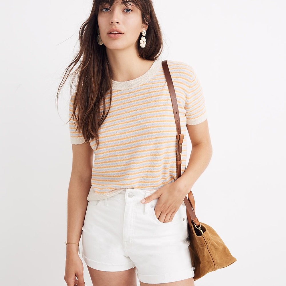 NWT Madewell Striped Lakedale Sweater Tee Size XS